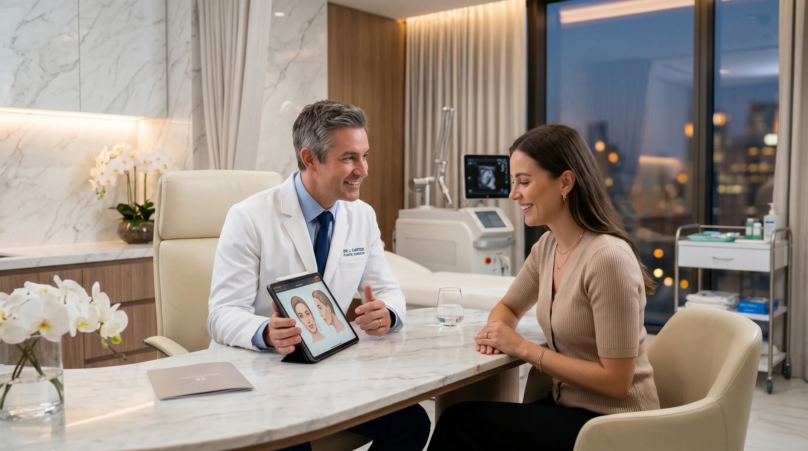 Dr. Roy C. Mullins conducting examination